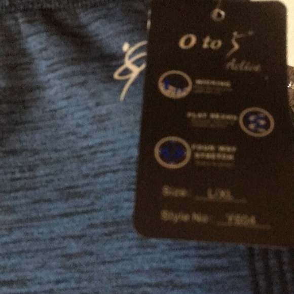 Otos Yoga capri compression power leggings blue S/M NWOT - Picture 6 of 9